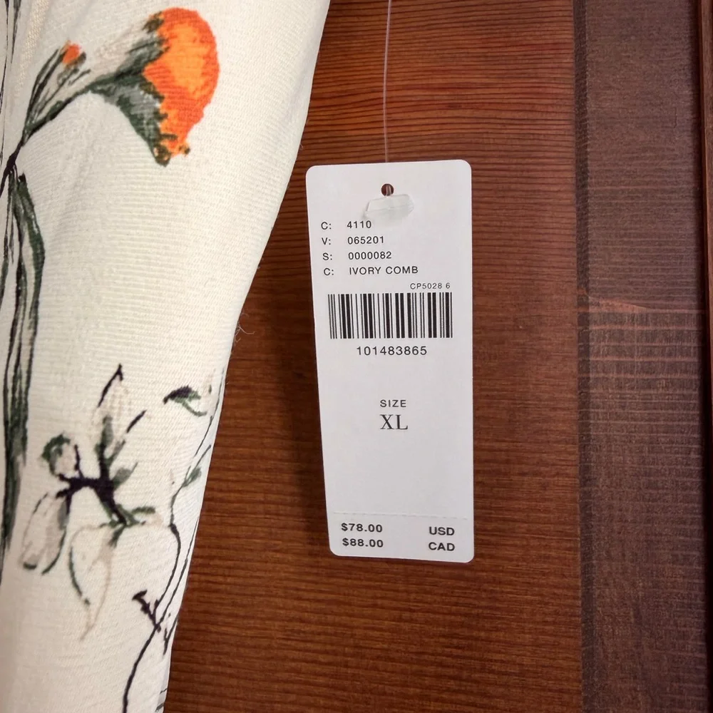 By Anthropologie Silky Waves Strapless Woven Blouse - Picture 3 of 5